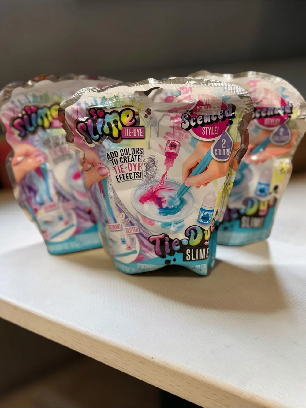 Set of 3 So Slime Tie-Dye DIY Kits NEW Sealed Canal Toys Scented Slime